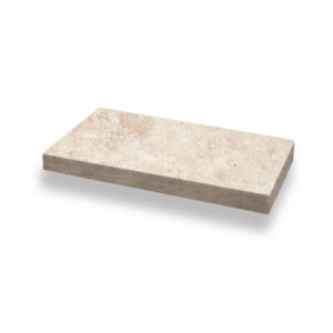 Ivory Travertine Tumbled Driveway Paver