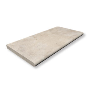 Ivory Travertine Tumbled Pool Coping Bullnose Edge